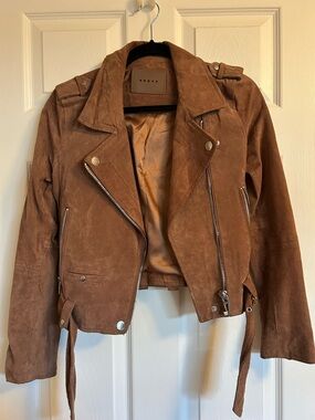 BLANK NYC SUEDE MOTO JACKET - SZ XSMALL